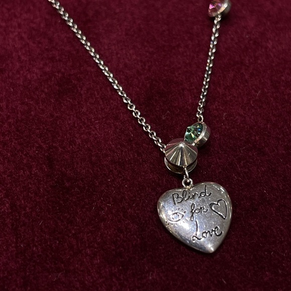 Gucci Sterling Silver Blind For Love Necklace - Picture 2 of 4